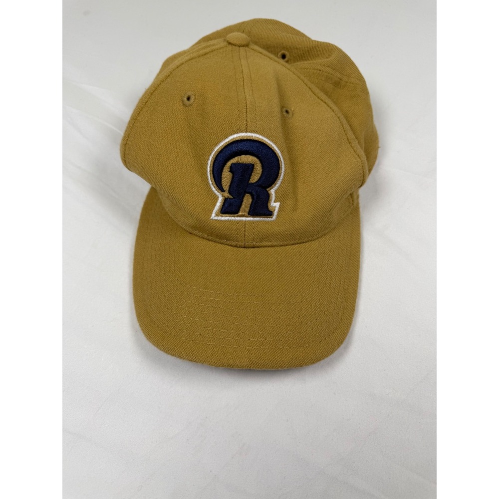 Vintage Nike‎ Team NFL St Louis Rams Fitted Hat Gold Wool Cap 7 1/8 Retro Logo